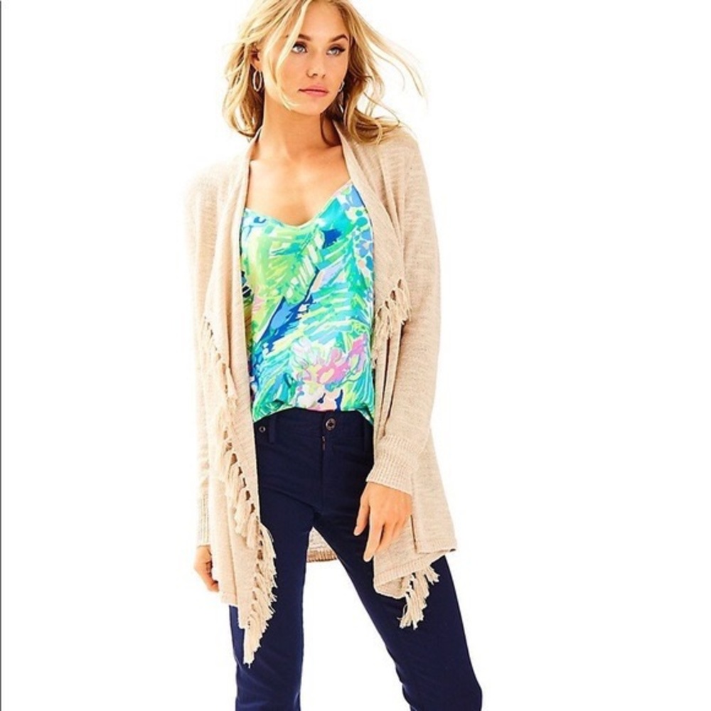Lilly Pulitzer Lucita Cardigan in Camel